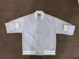 Blouson universitaire blanc pour homme 2026, personnalisé, broderie chenille unie, vêtement de sport d'hiver, manches en cuir, Maan Wears - Product Image 4