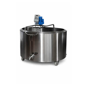 Réservoir de pasteurisation du lait en acier inoxydable de petite taille 1000L semi-automatique haute température 100C 2 ans de garantie machine de pasteurisation multi-tension - Product Image 1