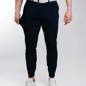 Pantalons de golf à logo personnalisé pour hommes pantalons de golf coupe ajustée pantalons chinos extensibles performants pantalons de survêtement jogging évacuant l'humidité - Product Image 4