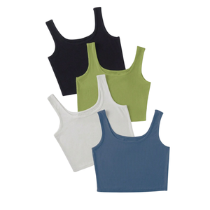 Wholesale Women Tank <b>Top</b> Cotton Soft Breathable Summer Vest OEM Manufacturer Bulk Casual Fashion Supply - Product Image 1