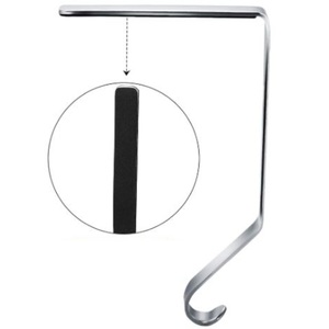 Lot de 6 cintres en métal argenté Crochets d'ornement de Noël Cintre décoratif Support de stock en métal de la plus grande qualité - Product Image 3