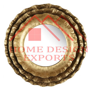 Miroir de décoration murale en laiton Antique de forme ronde pour salon 2023 nouvel arrivage miroir mural en fer métallique fait à la main pour chambre à coucher - Product Image 5