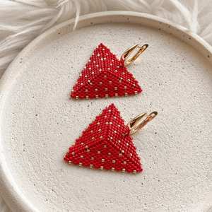 Modern Turquoise <b>Beaded</b> Earrings with Cascading <b>Fringe</b> Design Unique Jewelry Gift From MS Handicraft - Product Image 3