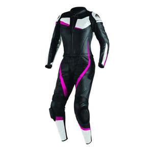 Combinaison de course de karting confortable avec design et logo personnalisés, combinaison de moto en cuir de haute qualité, une pièce - Product Image 4