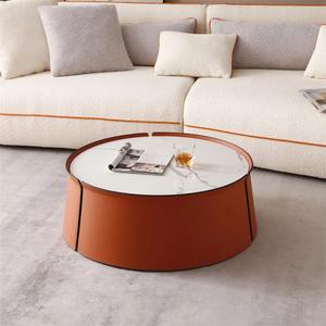 Ensemble de tables basses rondes de luxe multifonctionnelles en métal écologiques modernes pour le salon - Product Image 4