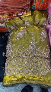 Tissu brodé jacquard personnalisé avec perles pour robes, robes de soirée, vêtements pour garçons, dentelle perlée à la main de luxe, haute qualité - Product Image 5