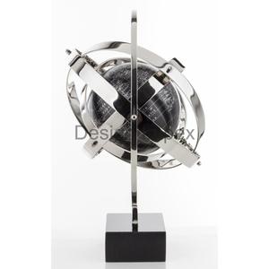 Nautical Decorative Item Table Accessories Rotatable Elegant Silver Gold Rotatable <b>Globe</b> Model Showpiece Competitive Price - Product Image 4