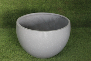 KNT Creations Lightweight Durable Fiberglass Circular Modern Classic Floor pot Offices Mall Resort Outdoor Garden Use All-Season - Product Image 3