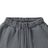 Pantalon de jogging en toile décontracté et ample pour homme, coupe droite, léger, écologique, en coton personnalisé, effet délavé, haute qualité