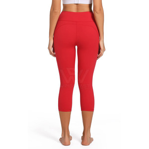 Spandex Poliéster Último diseño Cómodo Mujeres Yoga Pantalones Gimnasio Desgaste Cintura elástica Yoga Leggings - Product Image 6