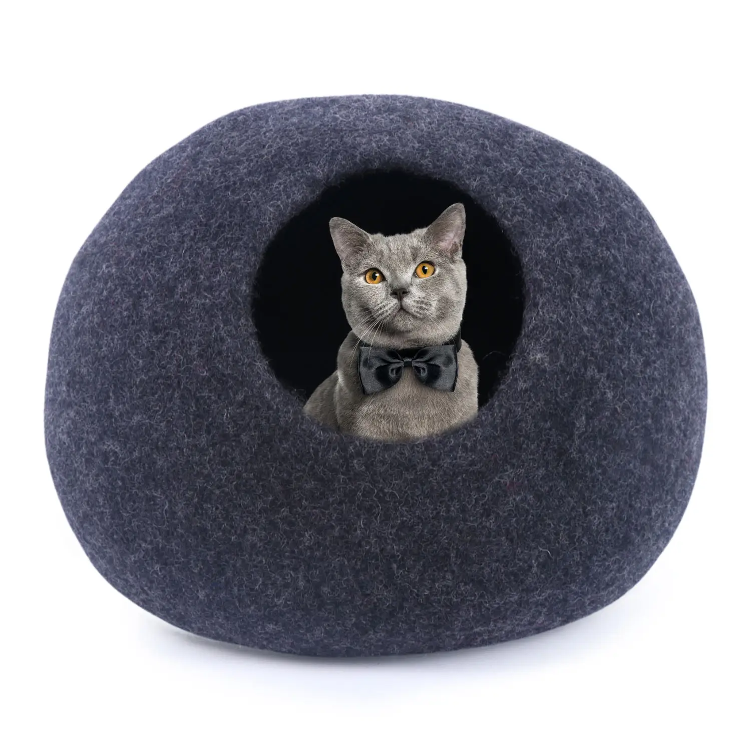 Carvão Cat Cave-Feltro Cat Cave-Premium Feltro Cat Bed Cave