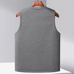 Lightweight <b>Men's</b> & Women's <b>Long</b> <b>Sleeve</b> Softshell <b>Vests</b> Breathable Casual Slim Fit Winter Woolen Outer Wear - Product Image 2