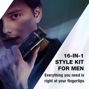 Kit de Afeitado Inalámbrico para Hombre, Recortadora de Pelo Eléctrica Impermeable IPX7, Operación Inalámbrica en Francés para Barberos, Batería de Regalo - Product Image 3