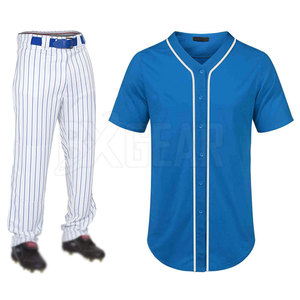 Ensemble d'uniformes de l'équipe de baseball fabriqués au Pakistan avec des tailles et des couleurs personnalisées pour la vente en ligne - Product Image 2