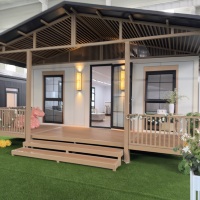 Casa Contenedor Extensible de 20 pies de Construcción Rápida con Estructura Soldada para Cabaña de Vacaciones y ADU en el Patio Trasero