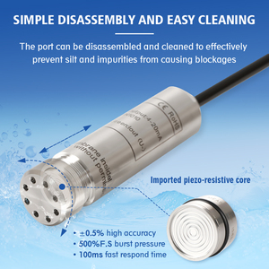 Giá rẻ kỹ thuật số Analog chìm thép không gỉ thủy lực sump Tank chất lỏng biển mặt đất lũ cảm biến mực nước - Product Image 5