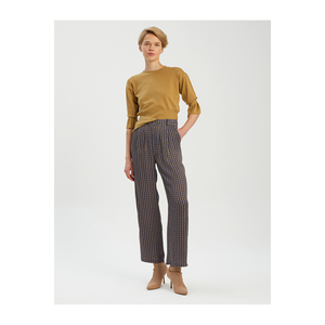 Pantalon large en satin VISKON pour femme, sans doublure, sans ceinture, très coloré - Product Image 3