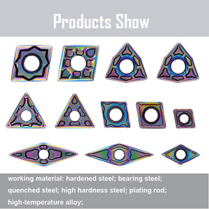 Inserti in Carburo di Tungsteno CNMG WNMG TNMG DNMG SNMG VNMG Utensile da Taglio per Acciaio Temprato per Tornio CNC - Product Image 3