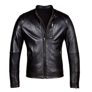 Veste à capuche en cuir pour hommes au meilleur prix Veste en cuir respirante coupe-vent de conception personnalisée pour hommes 2026 - Product Image 1