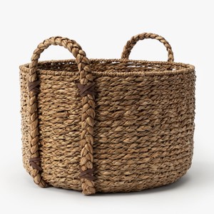 Paniers de rangement en jonc de mer faits à la main du Vietnam avec poignées, respectueux de l'environnement, robustes et de forme carrée et ronde - Product Image 4