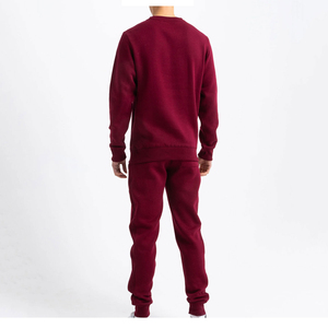 Sudadera ligera sostenible para hombre, chándal, conjunto de 2 piezas, logotipo personalizado, Otoño, cuello redondo, Jogging, traje para correr, Invierno sólido - Product Image 5