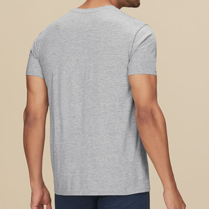 Camiseta Negra Personalizada al por Mayor, 100% Algodón, con Logotipo Impreso, Jersey Liso para Hombre, Manga Corta, Estilo Urbano, Antiarrugas - Product Image 6