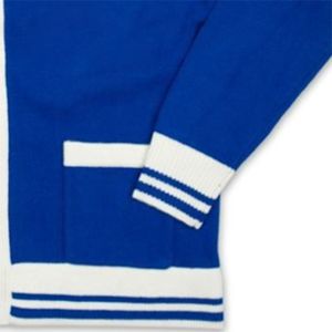 Cárdigan con cuello en V de alta calidad, prendas de punto acrílicas, suéter universitario, botón informal para invierno para hermandades, fraternidades - Product Image 5