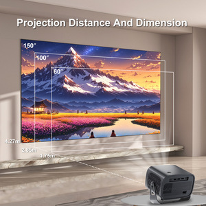 Pantalla de proyección de 120 pulgadas para cine en casa, pantalla de proyección Fresnel, proyector de luz nocturna, proyector 4K, proyector Android - Product Image 6