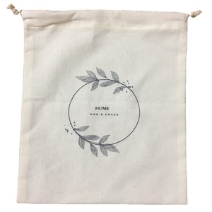 Bolsa con cordón personalizada con asa de algodón y logotipo serigrafiado para embalaje y promoción de regalos - Product Image 5