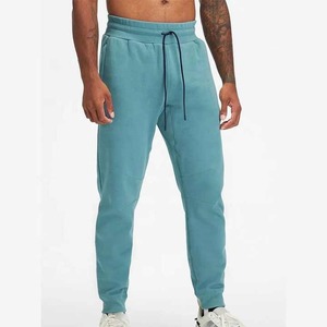 Pantalon de survêtement personnalisé uni de haute qualité coupe régulière cordon de serrage entraînement 100% pantalon de survêtement en molleton de coton pour hommes avec poches - Product Image 1