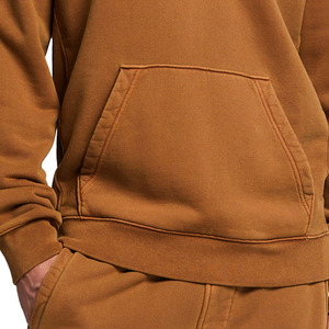Sweat-shirts à capuche pour hommes de haute qualité en gros, en coton uni, pull-over, streetwear surdimensionné, haut à capuche décontracté, vêtements de sport pour hommes - Product Image 4