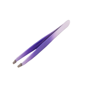 Pince à épiler antistatique en acier inoxydable à pointe inclinée, revêtement papier, outil de beauté de précision, vente en gros OEM - Product Image 1