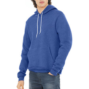 BELLA + CANVAS unisexe éponge polaire pull à capuche imprimé personnalisé pull à capuche Royal BlueSolid pull à capuche sweats - Product Image 1
