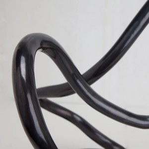 Abstrait noir torsadé métal Sculpture moderne décor à la maison Art pièce Sculpture moderne poli sculpture - Product Image 5