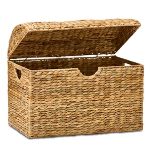 Functional water hyacinth box <b>large</b> <b>storage</b> container good price weave <b>trunk</b> chest wholesale - Product Image 4