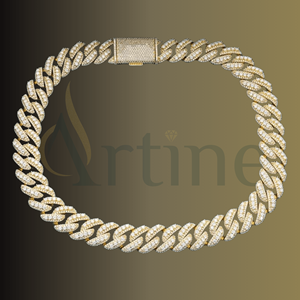 Collar de cadena de eslabones cubanos para hombre chapado en oro de lujo, joyería de Hip Hop de moda - Product Image 1