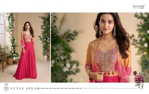 ชุดสูทอนาร์คาลีซาลวาร์สำหรับผู้หญิงผ้าทอลายสุนัขจิ้งจอกหนักสไตล์ตะวันตก2025สำหรับงานปาร์ตี้ - Product Image 5