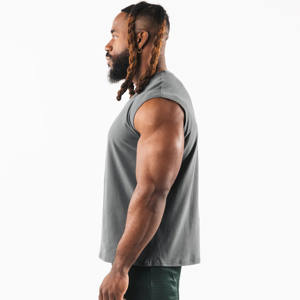 Camiseta Deportiva sin Mangas de Color Sólido para Entrenamiento, Camiseta Deportiva Informal para Hombre, Camiseta sin Mangas con Corte Profundo para Hombre - Product Image 4