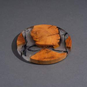 Handcrafted Wooden <b>Coasters</b> with Resin Inlay Unique Durable <b>Drink</b> Mats & Pads Classic Home & Kitchen Decor - Product Image 2