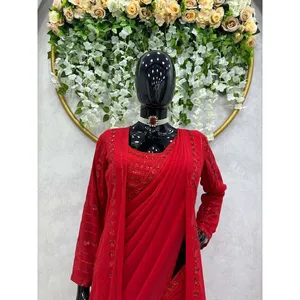 ชุดส่าหรีงานออกแบบสำหรับงานปาร์ตี้และชุดคลับ - Product Image 5