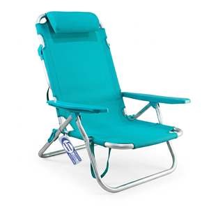 Sedia da Regista Pieghevole in Alluminio, Comoda e Leggera, con Tessuto Oxford e Texilene, Stile Costiero per Spiaggia e Parco - Product Image 2