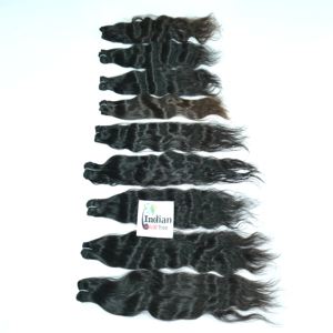 100% Raw Virgin Natural Looking South Indian Temple Cabello humano Rizado Bundle Extensiones alineadas de cutícula sin procesar para la venta - Product Image 6