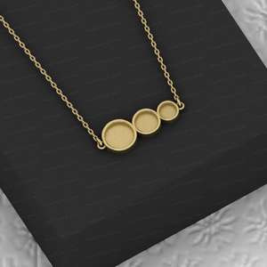 High Quality 925 Sterling Silver 8mm 10mm Bezel Setting 22k Gold Plated Semi Mount Charm <b>Pendant</b> Jewelry Findings Components - Product Image 4