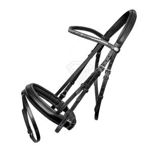 Brida de Cuero Vacuno de Alta Calidad para Caballo, Cincha Ecuestre Occidental, Equipo de Carreras, Color Negro Marrón, Brida de Latón Duradera - Product Image 2