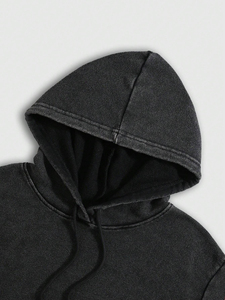 Pull à capuche unisexe de haute qualité OEM Vente en gros de conception personnalisée délavée à l'acide pour hommes et femmes - Product Image 3