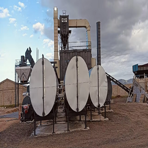 Planta de asfalto de alta eficiencia, capacidad de 140 toneladas con tecnología de mezcla de doble tambor, bomba de motor transportador de arrastre para Argelia - Product Image 2