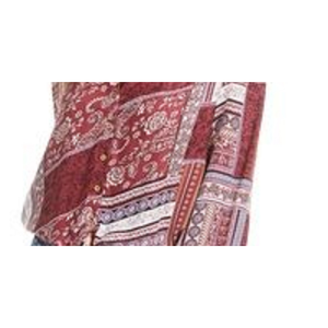 Top Formale da Ragazzo American Rag, Taglia XL, in Chiffon di Poliestere Stampato con Laccetti Frontali, Traspirante, Rosso, Taglia XS - Product Image 3