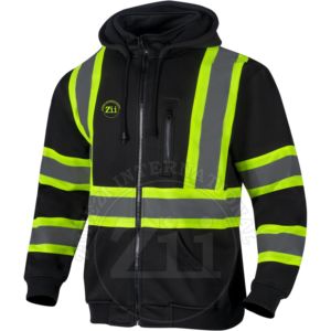 เสื้อฮู้ดกันหนาวมีฮู้ดสำหรับทำงานป้องกันความปลอดภัยสะท้อนแสงกันน้ำมีคุณภาพจัมเปอร์สะท้อนแสงมีสไตล์สตรีทแวร์ - Product Image 2