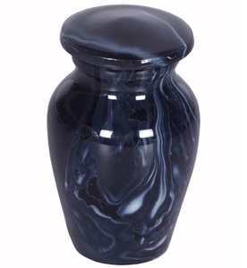 Urne de crémation en édition spéciale en métal avec revêtement protecteur Urne de crémation en aluminium poli en métal pour réfléchissant - Product Image 2