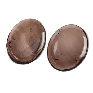 คริสตัลนิ้วหัวแม่มือสโมคกี้ควอทซ์ธรรมชาติบำบัดแบบ35x45.มม. กังวลพลอยคริสตัลแบบพกพาขายส่ง - Product Image 1